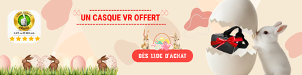 OFFRE SPÉCIALE : Pour tout achat dès 110€, un casque VR offert. Offre valable jusqu’au 06/04/2026 inclus.