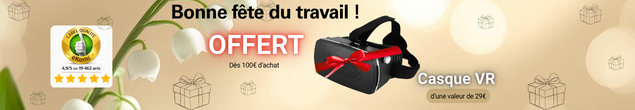 OFFRE SPÉCIALE : Pour tout achat dès 100€ sur tout le site, un casque VR offert. Offre valable jusqu’au 03/05/2026 inclus.
