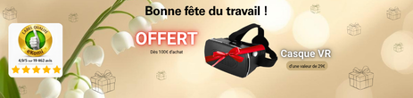 OFFRE SPÉCIALE : Pour tout achat dès 100€ sur tout le site, un casque VR offert. Offre valable jusqu’au 03/05/2026 inclus.