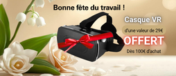 OFFRE SPÉCIALE : Pour tout achat dès 100€ sur tout le site, un casque VR offert. Offre valable jusqu’au 03/05/2026 inclus.